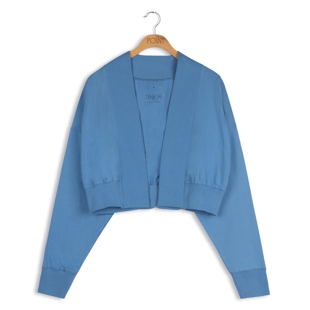 Point Cropped Bomber Denim